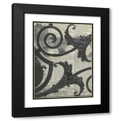 Architectural Paris II Black Modern Wood Framed Art Print with Double Matting by Olivier, Marc