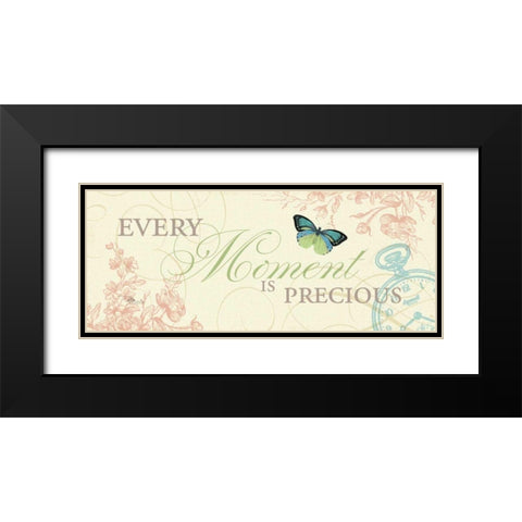 Time Flies I Black Modern Wood Framed Art Print with Double Matting by Pela Studio