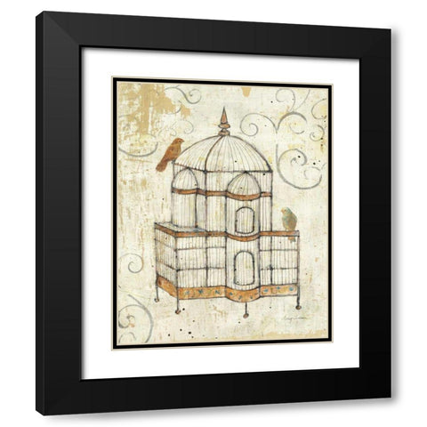 Bird Cage I Black Modern Wood Framed Art Print with Double Matting by Tillmon, Avery