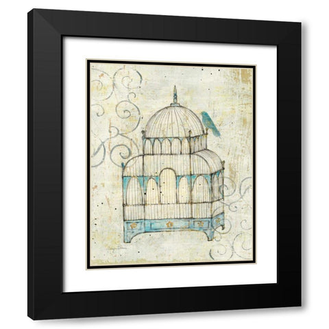Bird Cage II Black Modern Wood Framed Art Print with Double Matting by Tillmon, Avery