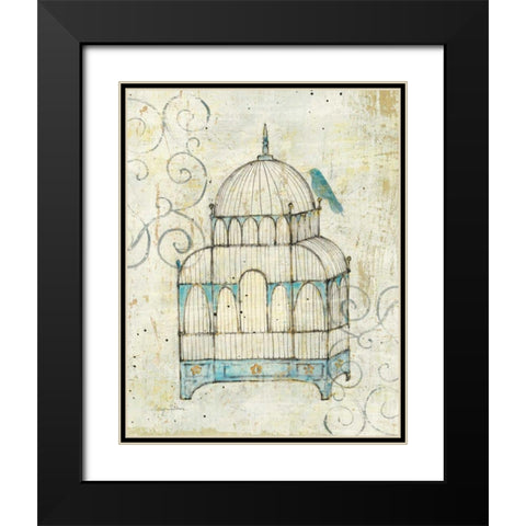 Bird Cage II Black Modern Wood Framed Art Print with Double Matting by Tillmon, Avery