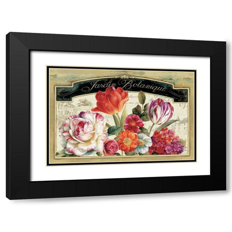 Garden View I Black Modern Wood Framed Art Print with Double Matting by Audit, Lisa