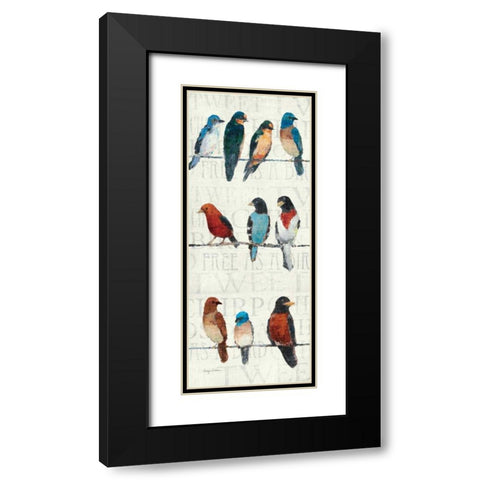 The Usual Suspects Panel I Black Modern Wood Framed Art Print with Double Matting by Tillmon, Avery