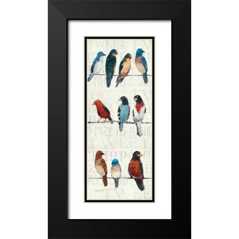 The Usual Suspects Panel I Black Modern Wood Framed Art Print with Double Matting by Tillmon, Avery