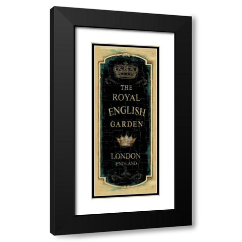 Garden View IX - Royal English Black Modern Wood Framed Art Print with Double Matting by Audit, Lisa