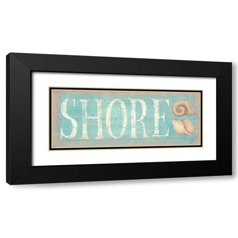 Pastel Shore Black Modern Wood Framed Art Print with Double Matting by Brissonnet, Daphne