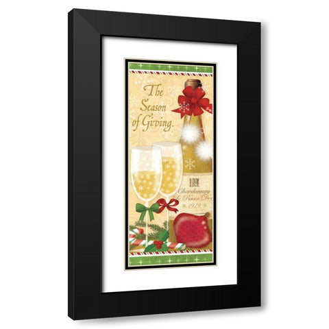 Holiday Cheers II Black Modern Wood Framed Art Print with Double Matting by Charron, Veronique