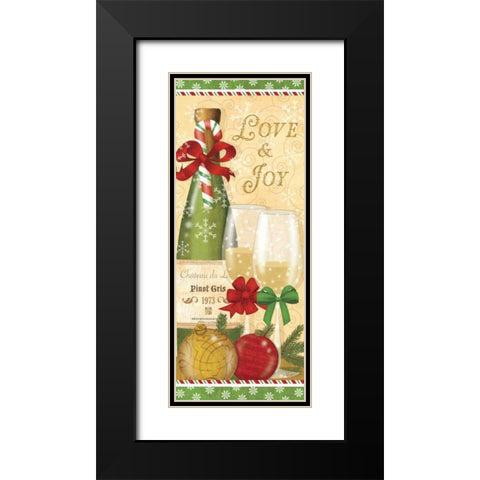 Holiday Cheers III Black Modern Wood Framed Art Print with Double Matting by Charron, Veronique
