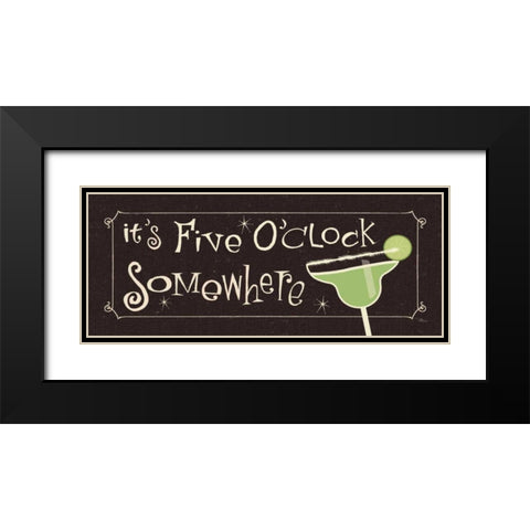 Group Therapy III Black Modern Wood Framed Art Print with Double Matting by Pela Studio