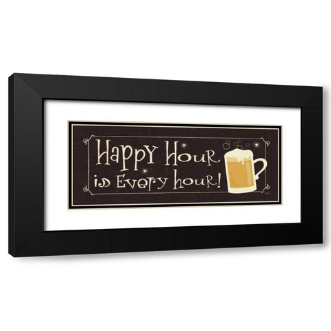 Group Therapy IV Black Modern Wood Framed Art Print with Double Matting by Pela Studio