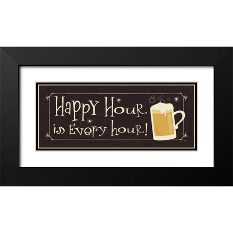 Group Therapy IV Black Modern Wood Framed Art Print with Double Matting by Pela Studio