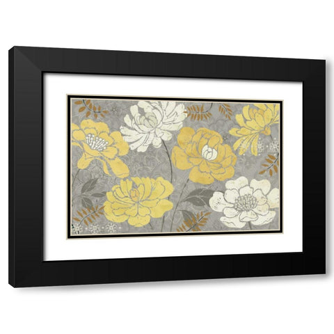 Morning Tones Gold III Black Modern Wood Framed Art Print with Double Matting by Brissonnet, Daphne