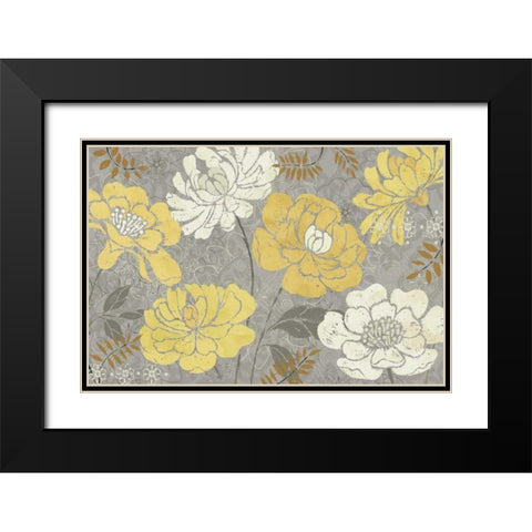 Morning Tones Gold III Black Modern Wood Framed Art Print with Double Matting by Brissonnet, Daphne