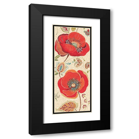 Moroccan Red Light II Black Modern Wood Framed Art Print with Double Matting by Brissonnet, Daphne