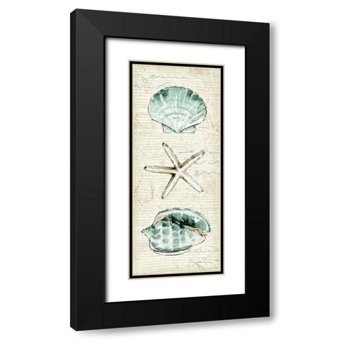Ocean Prints V Black Modern Wood Framed Art Print with Double Matting by Pela Studio