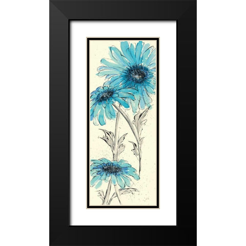 Daisy Dreams II Black Modern Wood Framed Art Print with Double Matting by Paschke, Chris