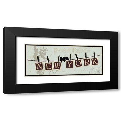 Migration III Black Modern Wood Framed Art Print with Double Matting by Pela
