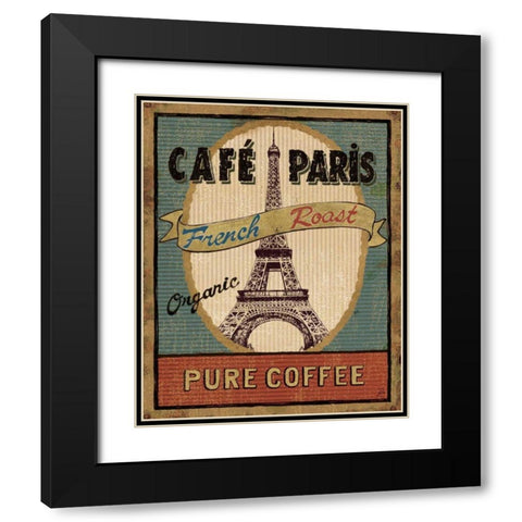 Coffee Blend II Black Modern Wood Framed Art Print with Double Matting by Brissonnet, Daphne