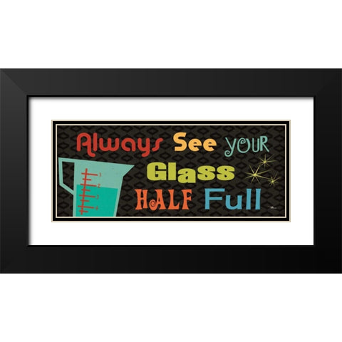 Kitchen It VI Black Modern Wood Framed Art Print with Double Matting by Pela Studio