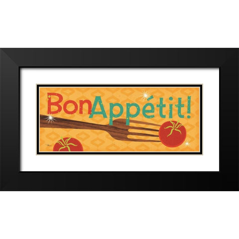 Kitchen It IX Black Modern Wood Framed Art Print with Double Matting by Pela Studio