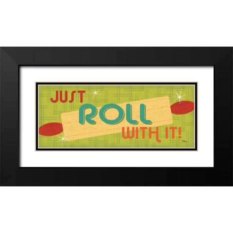 Kitchen It X Black Modern Wood Framed Art Print with Double Matting by Pela Studio