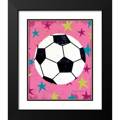 Girls Sports IV Black Modern Wood Framed Art Print with Double Matting by Mullan, Michael