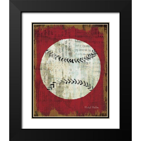 Ball I Black Modern Wood Framed Art Print with Double Matting by Mullan, Michael