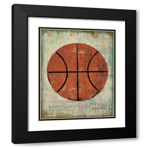 Ball II Black Modern Wood Framed Art Print with Double Matting by Mullan, Michael