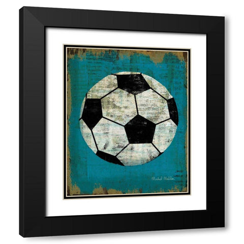 Ball IV Black Modern Wood Framed Art Print with Double Matting by Mullan, Michael