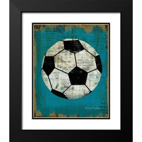 Ball IV Black Modern Wood Framed Art Print with Double Matting by Mullan, Michael