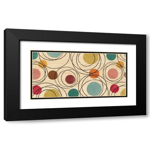 In the Round Black Modern Wood Framed Art Print with Double Matting by Wild Apple Portfolio
