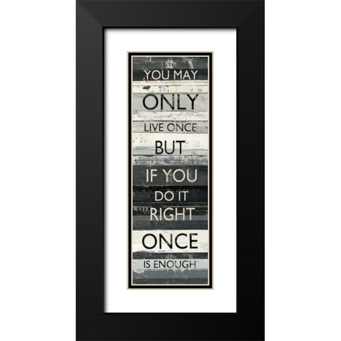 Zephyr Quote I Black Modern Wood Framed Art Print with Double Matting by Schick, Mike