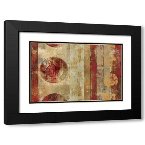 Caribbean Sunrise Black Modern Wood Framed Art Print with Double Matting by Silva, Roque