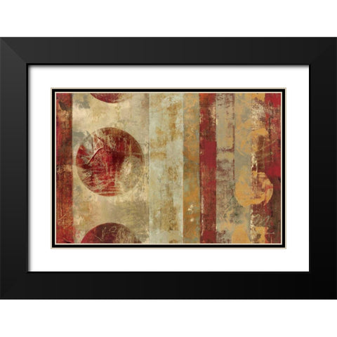 Caribbean Sunrise Black Modern Wood Framed Art Print with Double Matting by Silva, Roque