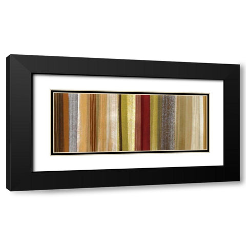 Woven Memories Panel I Black Modern Wood Framed Art Print with Double Matting by Wild Apple Portfolio