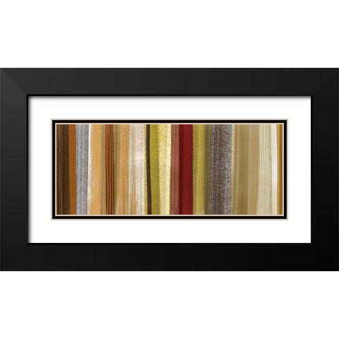 Woven Memories Panel I Black Modern Wood Framed Art Print with Double Matting by Wild Apple Portfolio