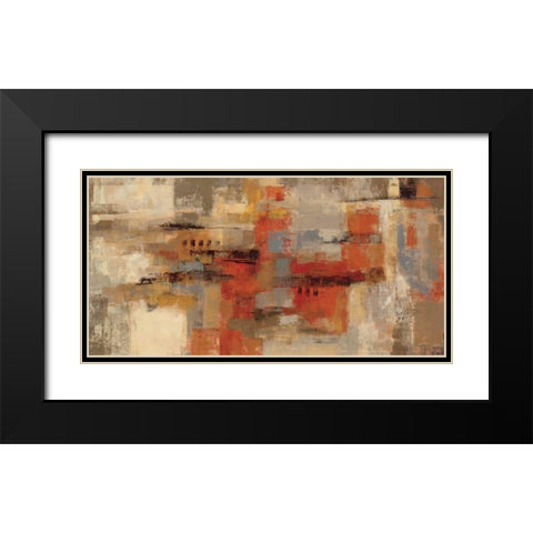 City Wall Black Modern Wood Framed Art Print with Double Matting by Vassileva, Silvia