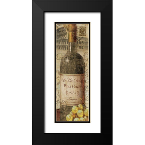 European Wines I Black Modern Wood Framed Art Print with Double Matting by Charron, Veronique