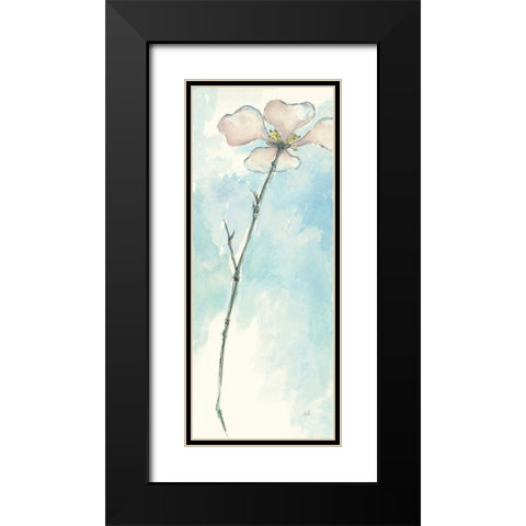 Solitary Dogwood I Black Modern Wood Framed Art Print with Double Matting by Paschke, Chris