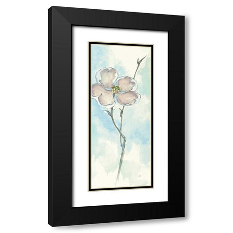 Solitary Dogwood II Black Modern Wood Framed Art Print with Double Matting by Paschke, Chris