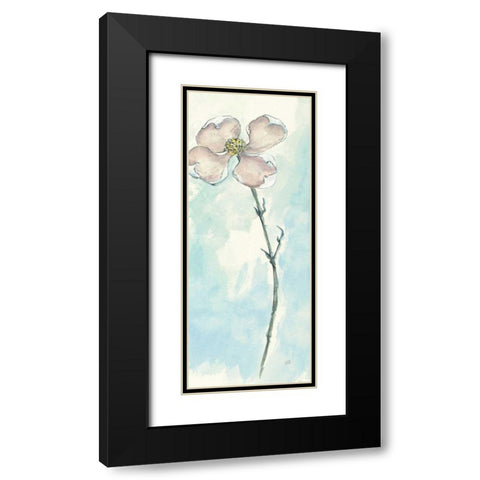 Solitary Dogwood III Black Modern Wood Framed Art Print with Double Matting by Paschke, Chris