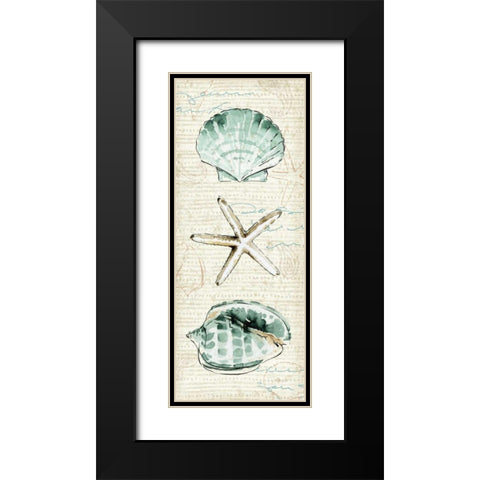 Ocean Prints V Black Modern Wood Framed Art Print with Double Matting by Pela Studio