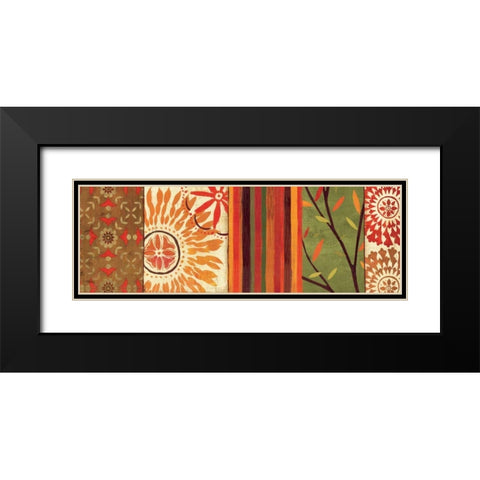 Abstract Nature IV Black Modern Wood Framed Art Print with Double Matting by Charron, Veronique