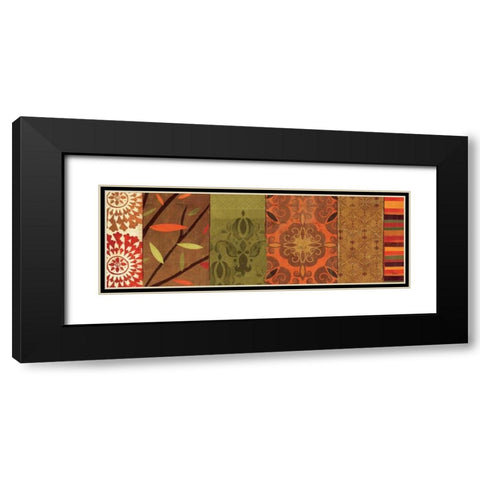 Abstract Nature V Black Modern Wood Framed Art Print with Double Matting by Charron, Veronique