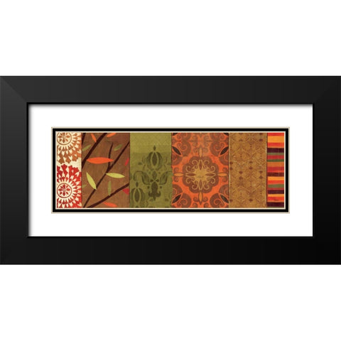 Abstract Nature V Black Modern Wood Framed Art Print with Double Matting by Charron, Veronique