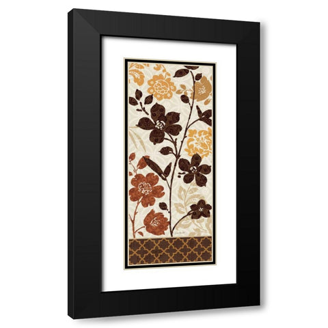 Botanical Touch Panel II Black Modern Wood Framed Art Print with Double Matting by Audit, Lisa