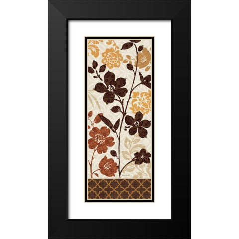 Botanical Touch Panel II Black Modern Wood Framed Art Print with Double Matting by Audit, Lisa