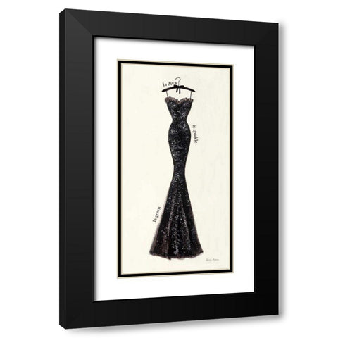 Couture Noir Original IV Black Modern Wood Framed Art Print with Double Matting by Adams, Emily