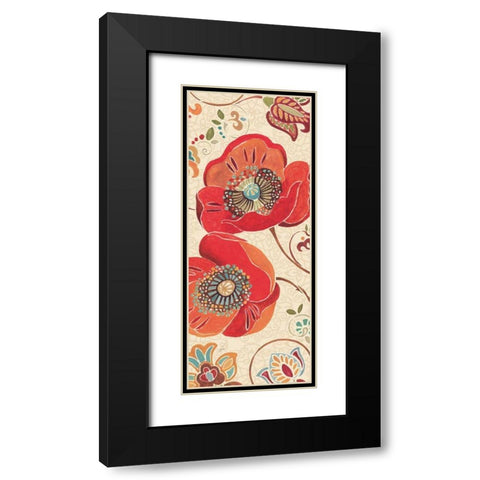 Moroccan Red Light III Black Modern Wood Framed Art Print with Double Matting by Brissonnet, Daphne