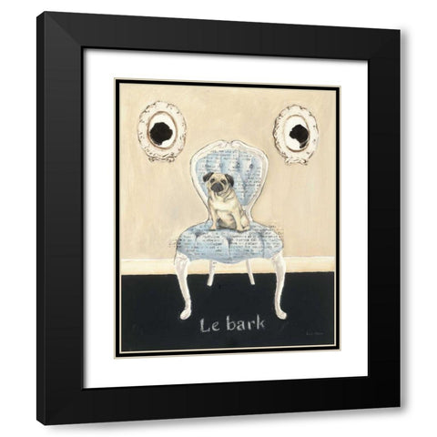 Le Bark Black Modern Wood Framed Art Print with Double Matting by Adams, Emily